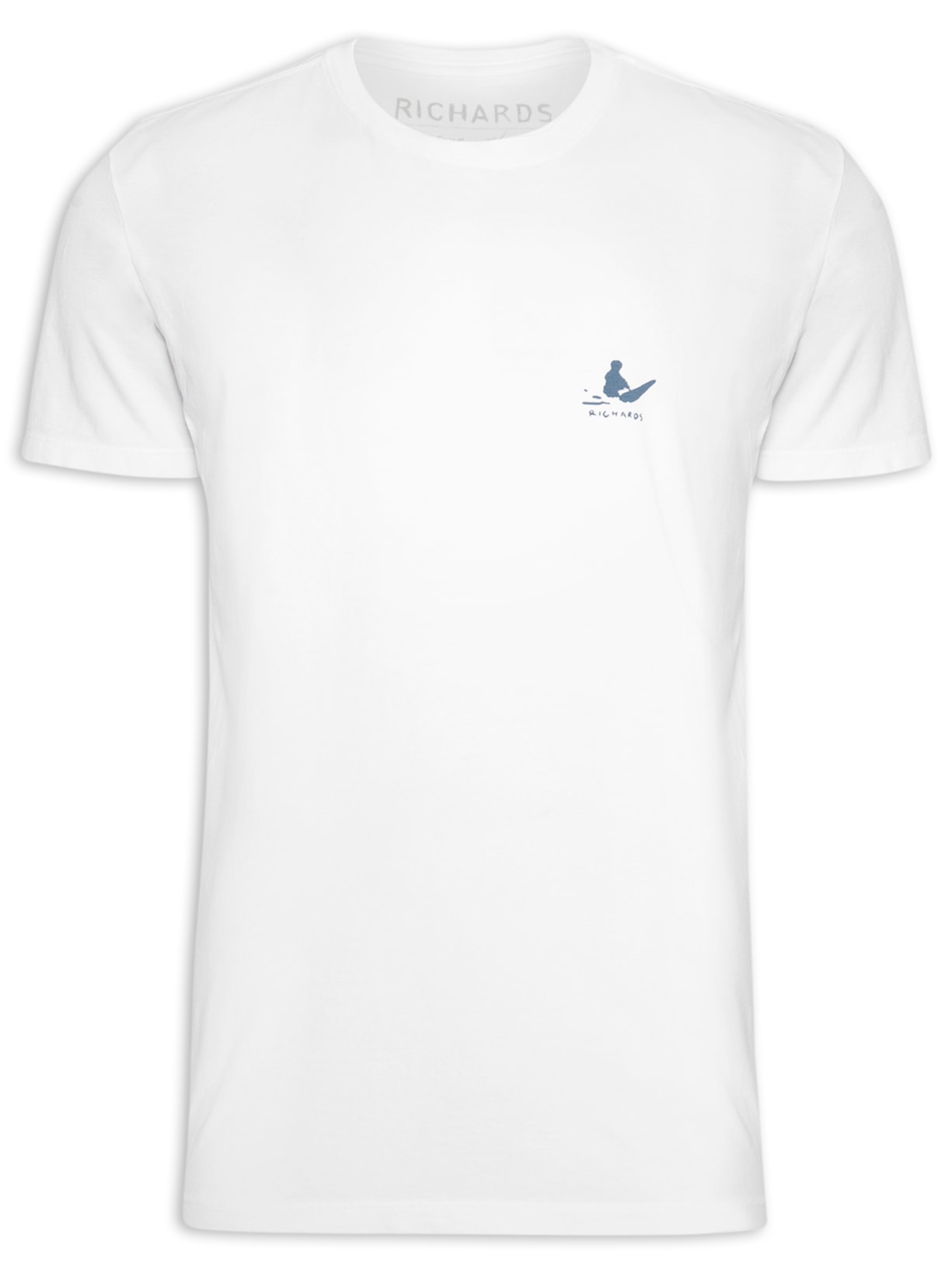 Camiseta Masculina Stone Surfistas Branco Richards