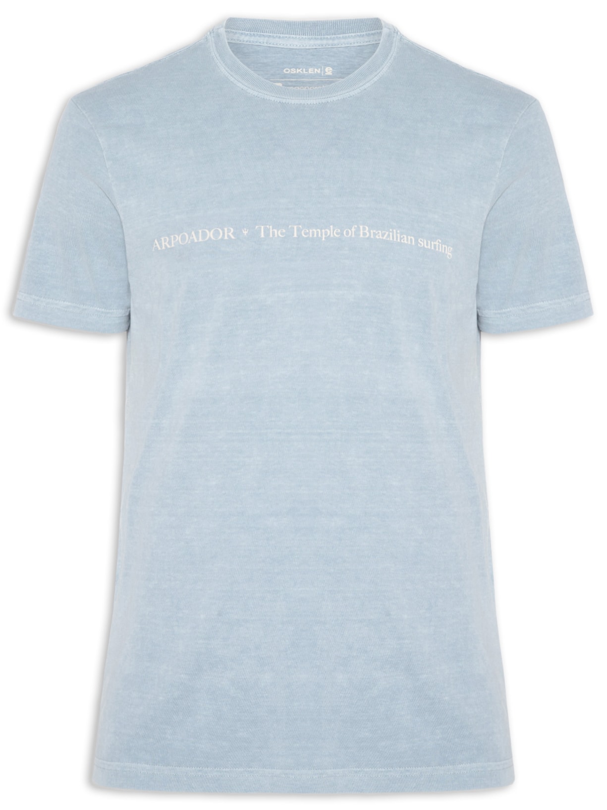 Camiseta Masculina Stone The Temple Manga Curta - Azul