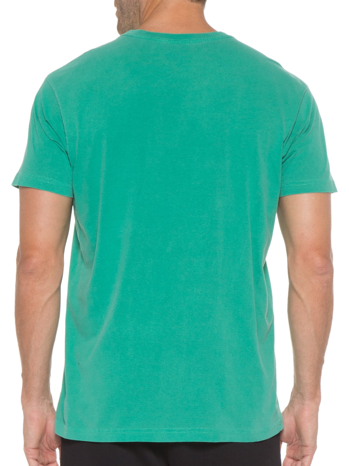 Camiseta Masculina Stone Think Global Verde Osklen