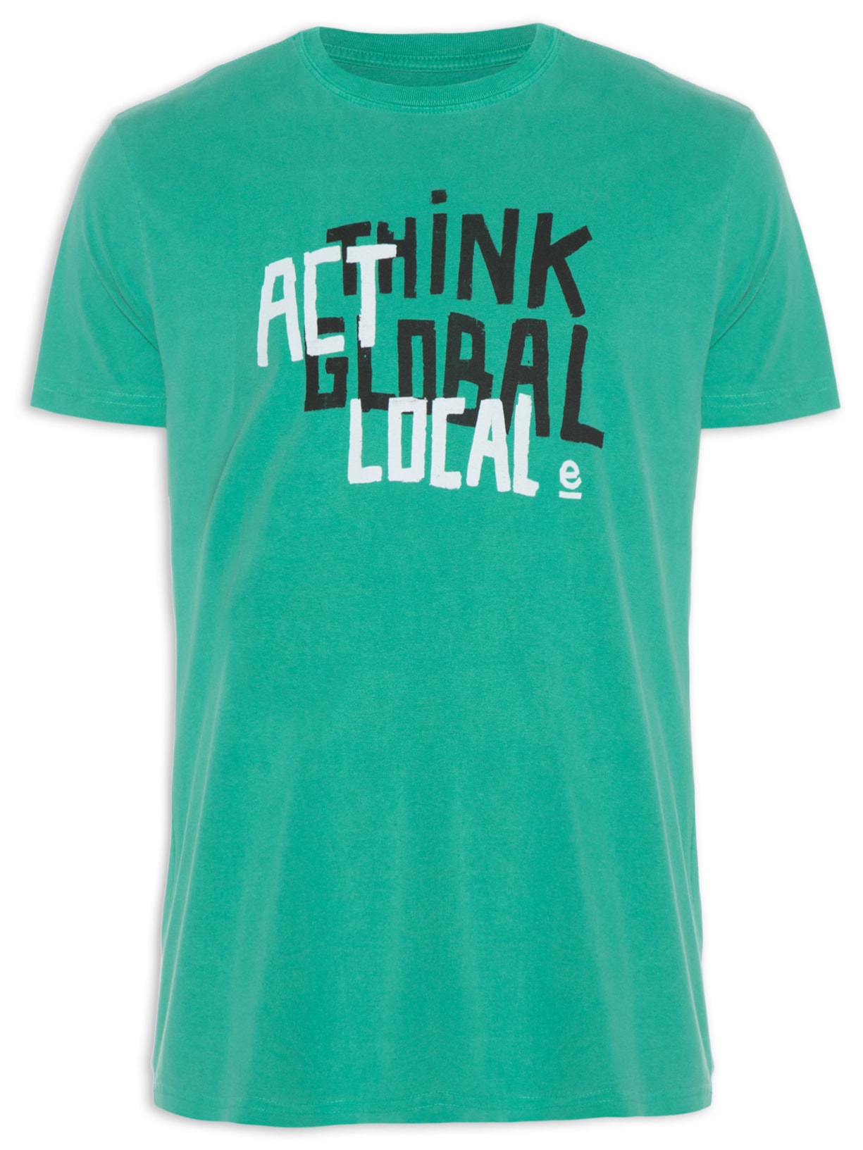Camiseta Masculina Stone Think Global - Verde