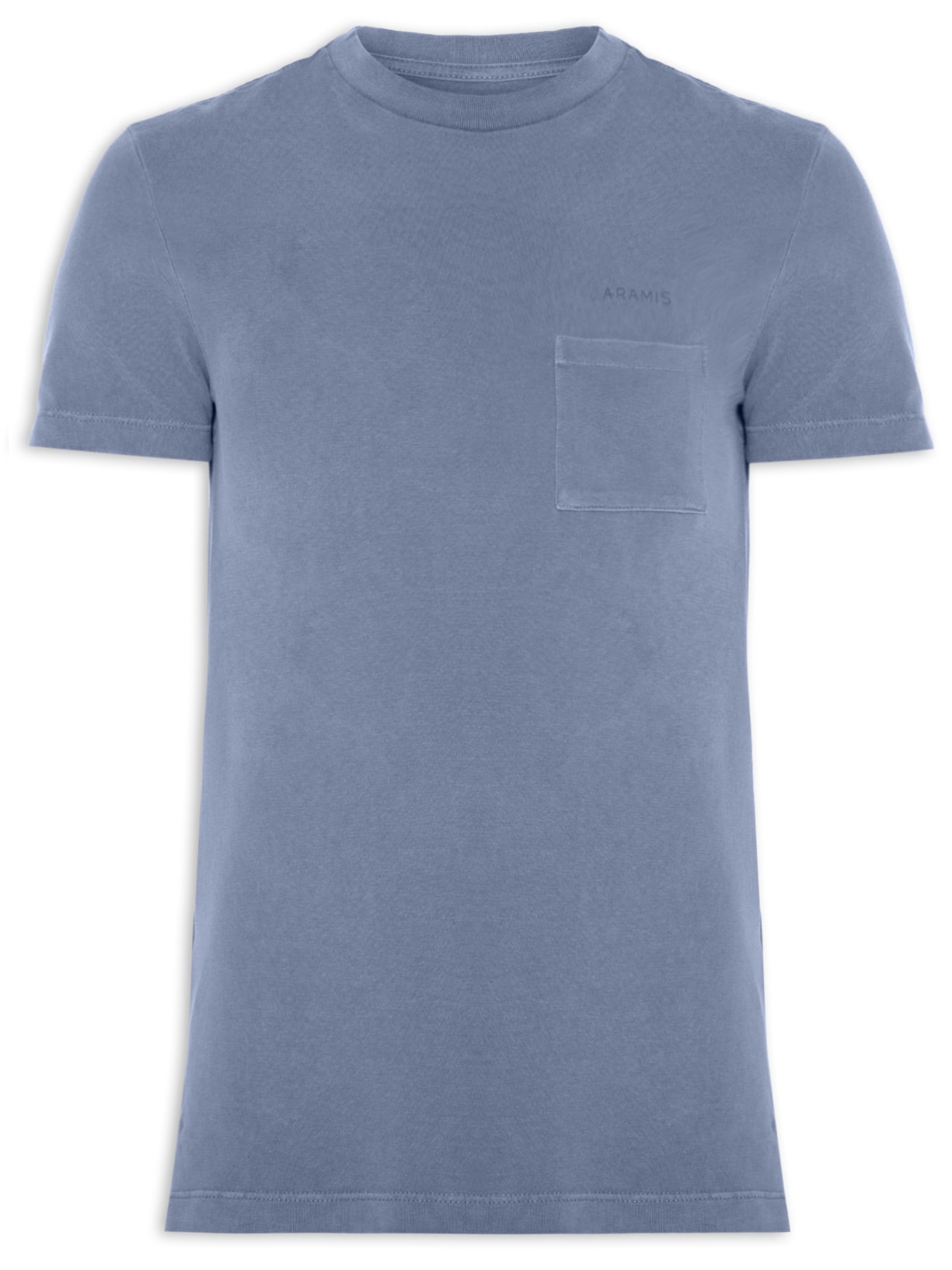 Camiseta Masculina Stone Tingimento Eco (pa) Azul Aramis