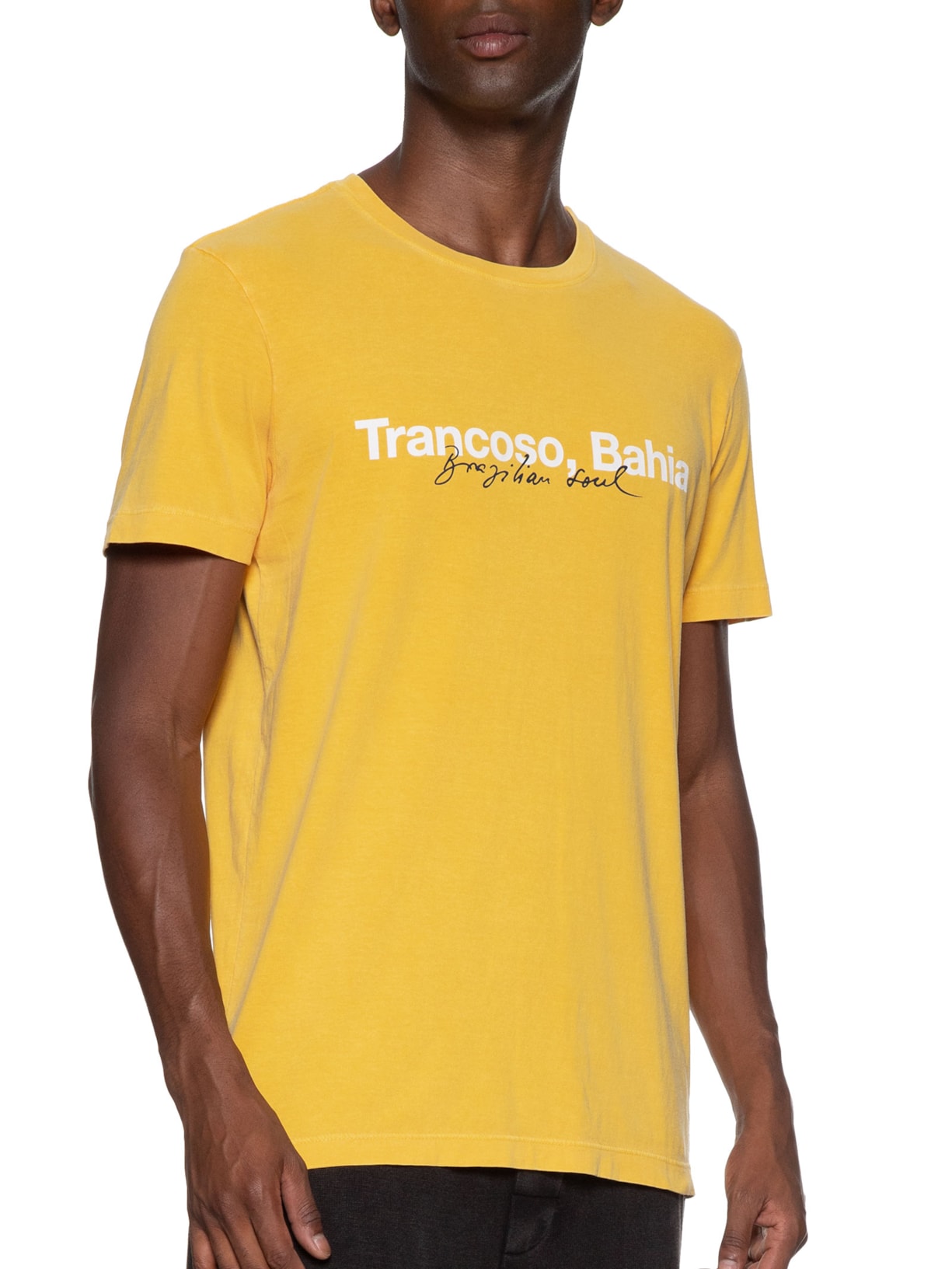 Camiseta Masculina Stone Trancoso Amarelo Osklen