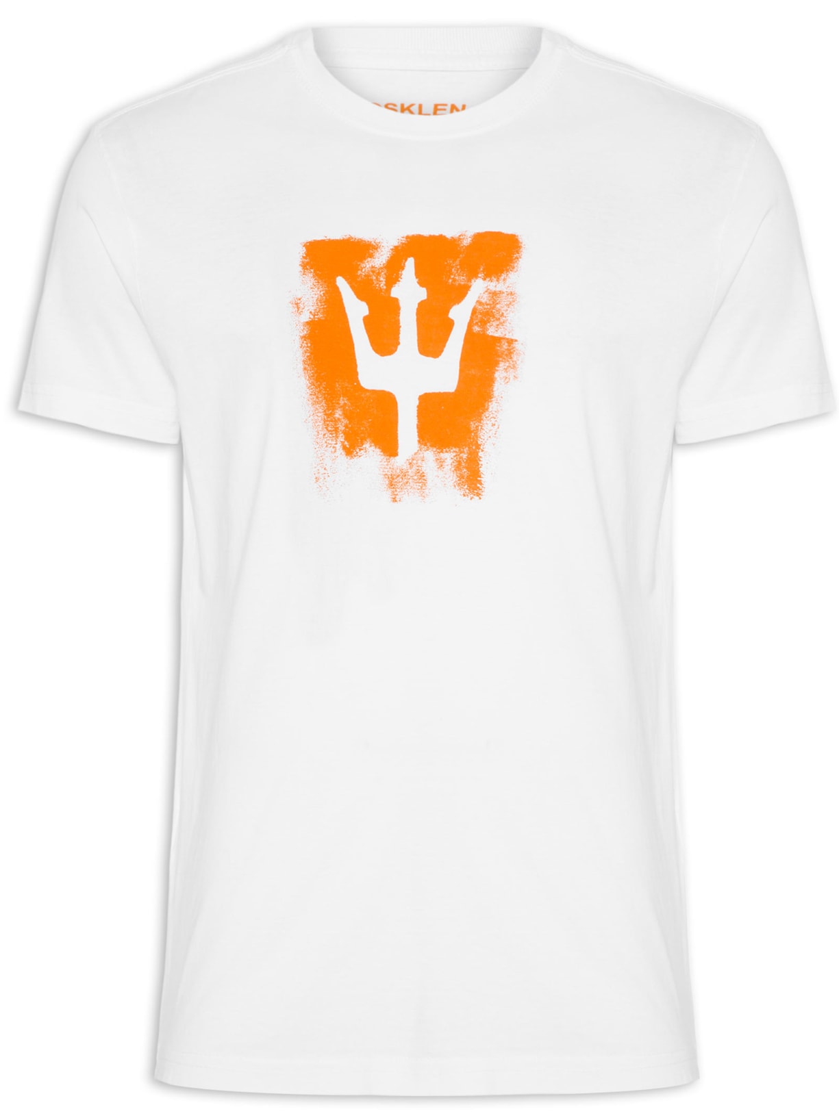Camiseta Masculina Stone Tridente Brush - Branco