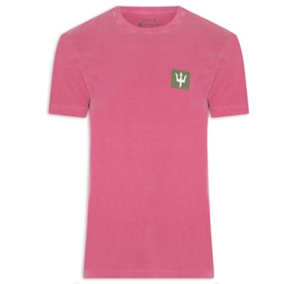 Camiseta Masculina Stone Tridente Clássico - Rosa