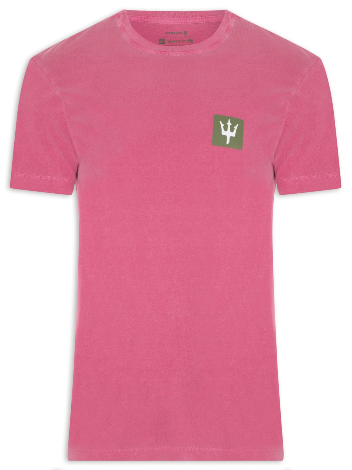 Camiseta Masculina Stone Tridente Clássico - Rosa