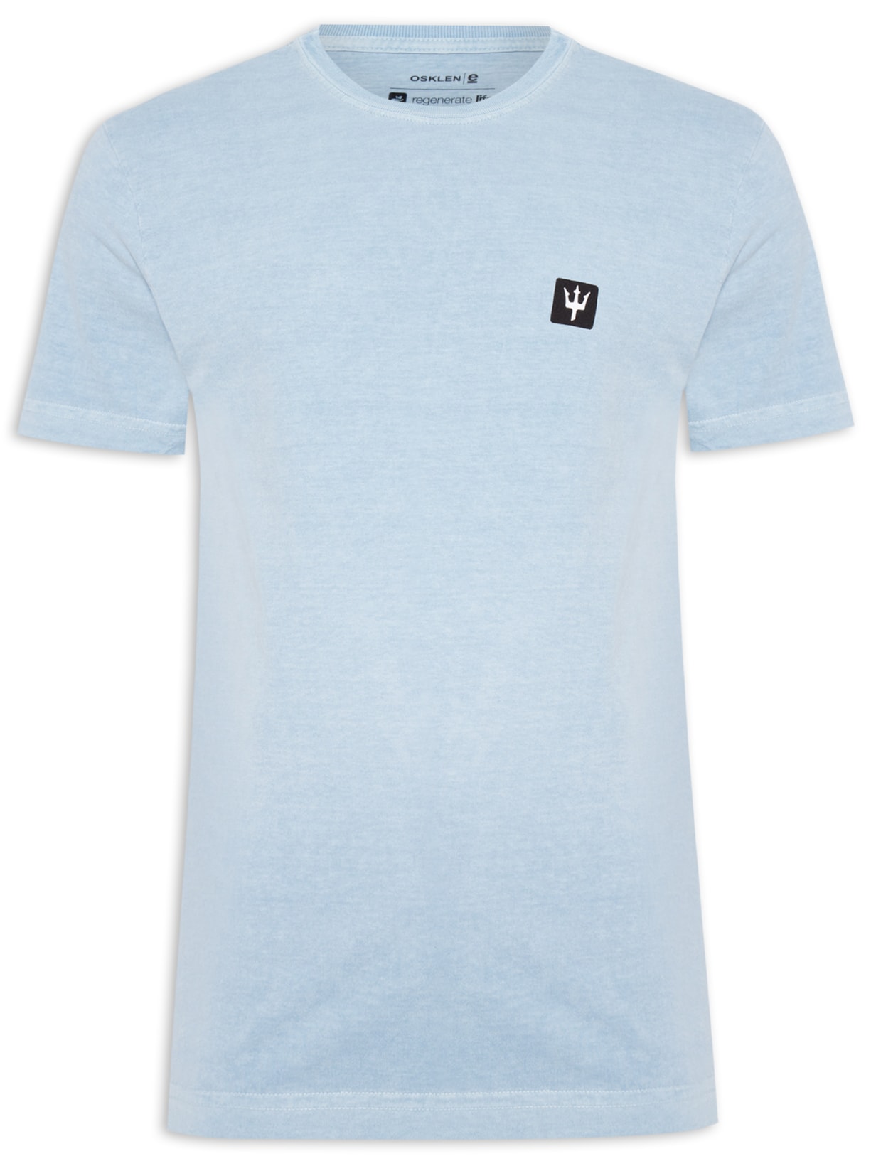 Camiseta Masculina Stone Tridente Mini Manga Curta - Azul