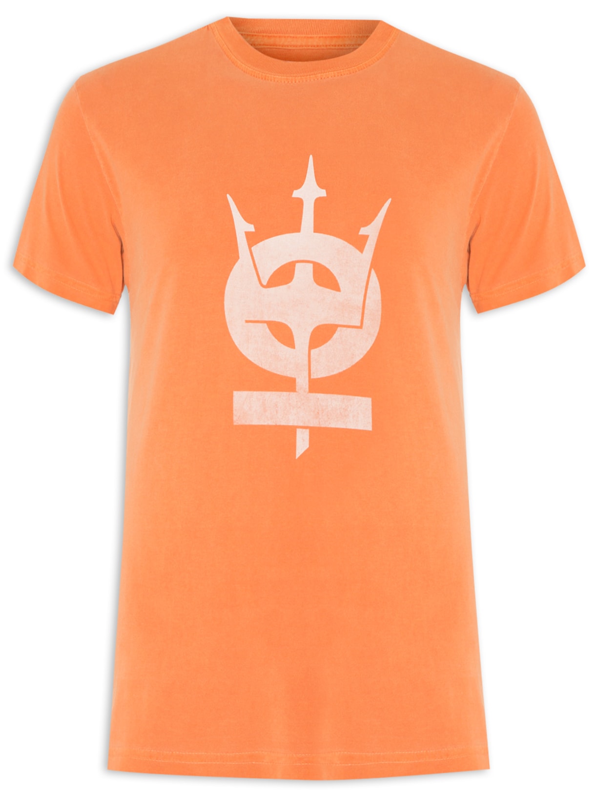 Camiseta Masculina Stone Tridente Oceans - Laranja