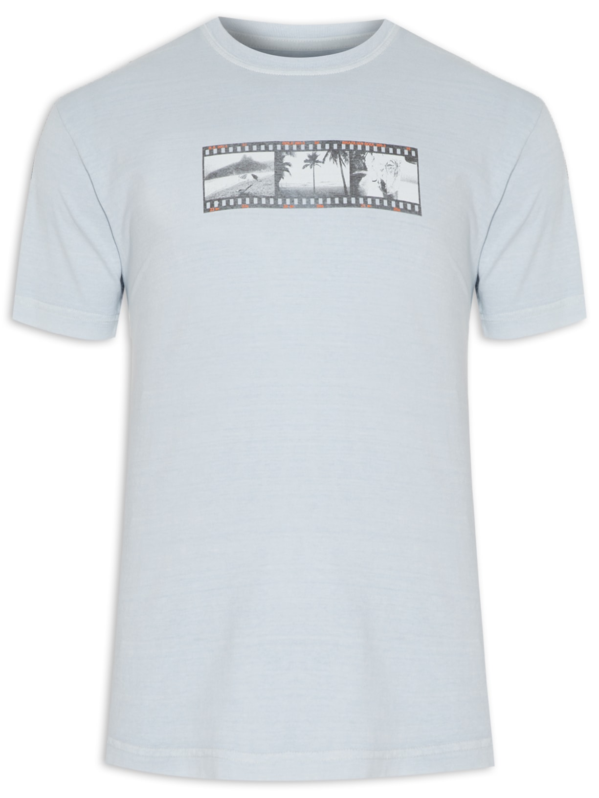 Camiseta Masculina Stone Uki Film - Azul