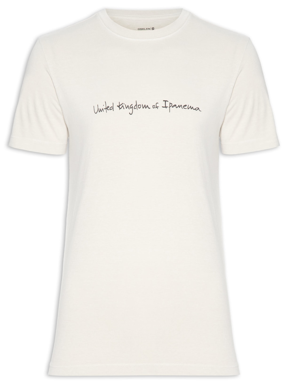 Camiseta Masculina Stone Uki Handwritten Manga Curta - Bege