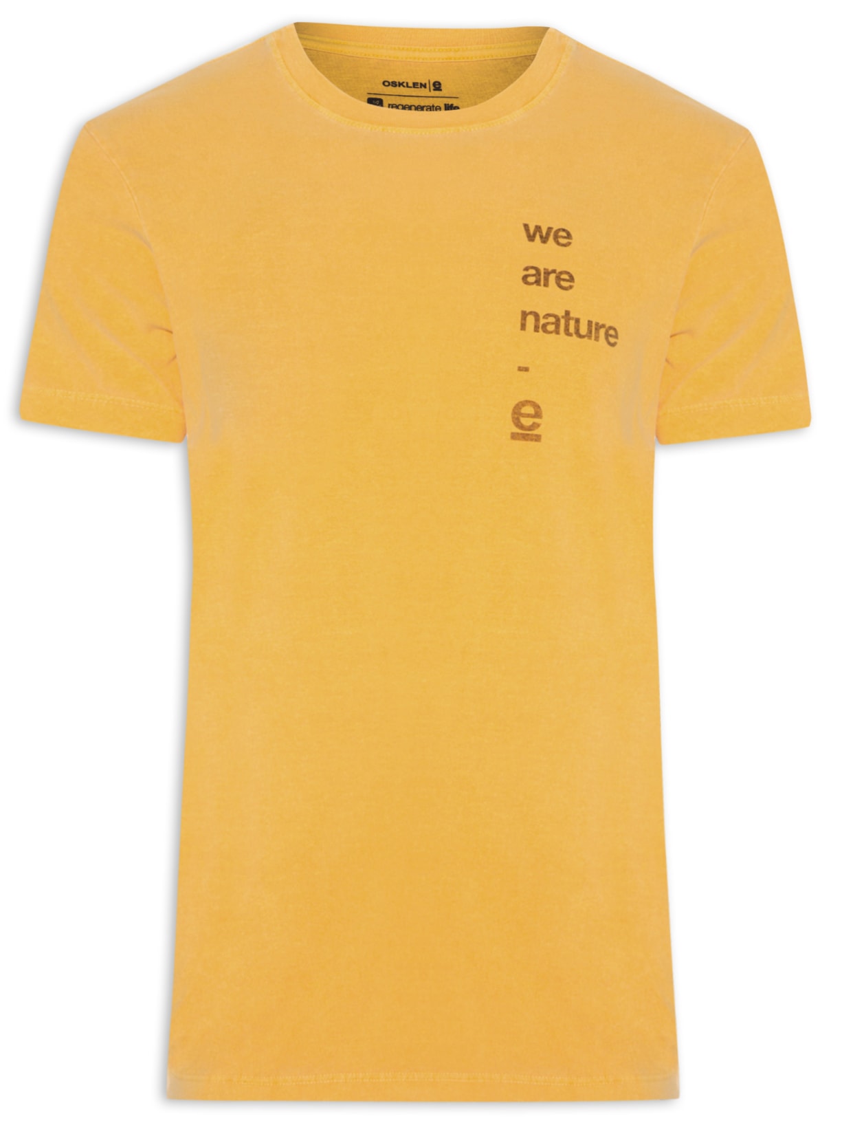 Camiseta Masculina Stone We Are Nature - Amarelo