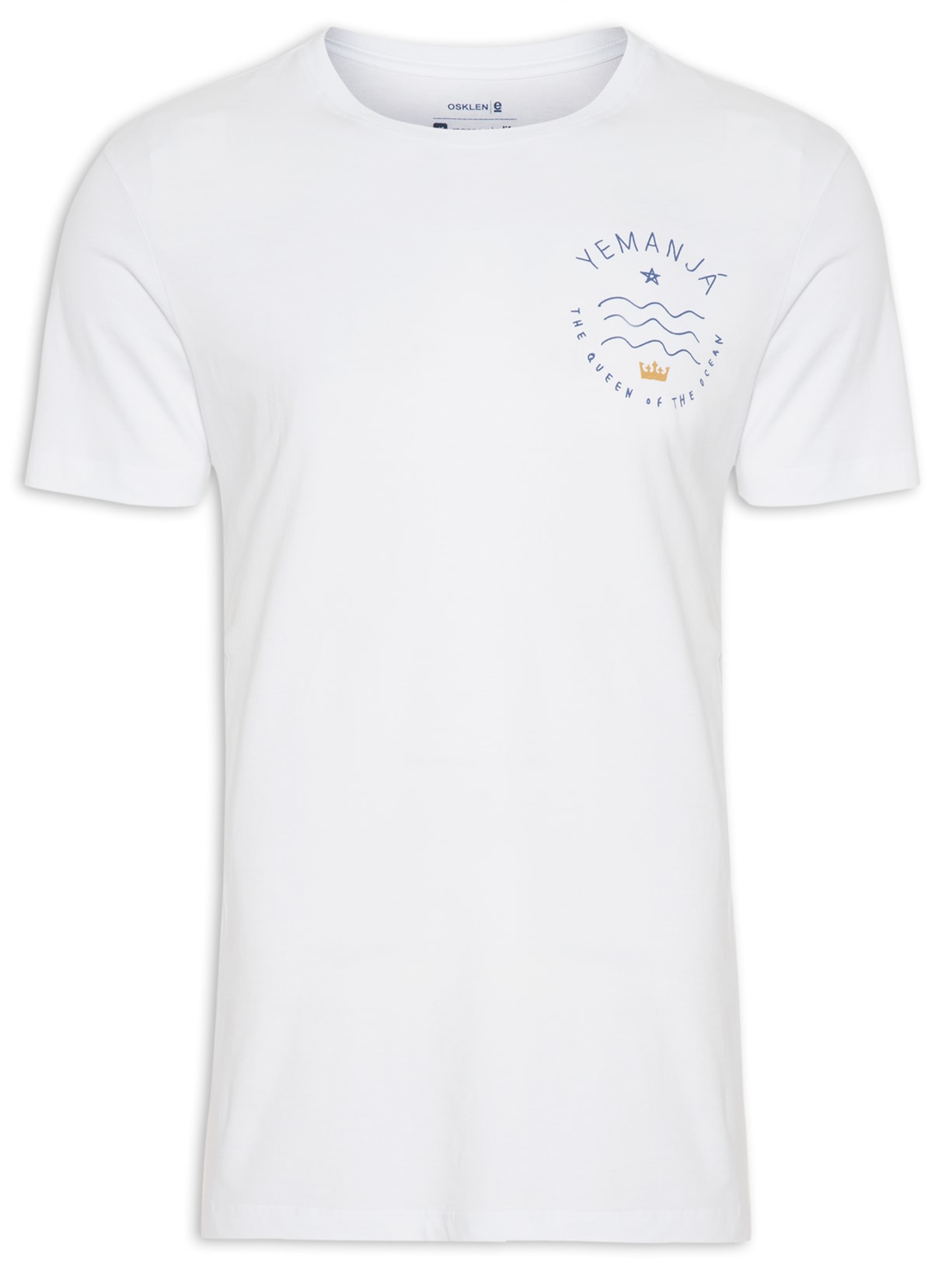 Camiseta Masculina Stone Yemanja Draw - Branco