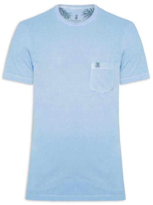 Camiseta Masculina Stoned Bolso - Azul
