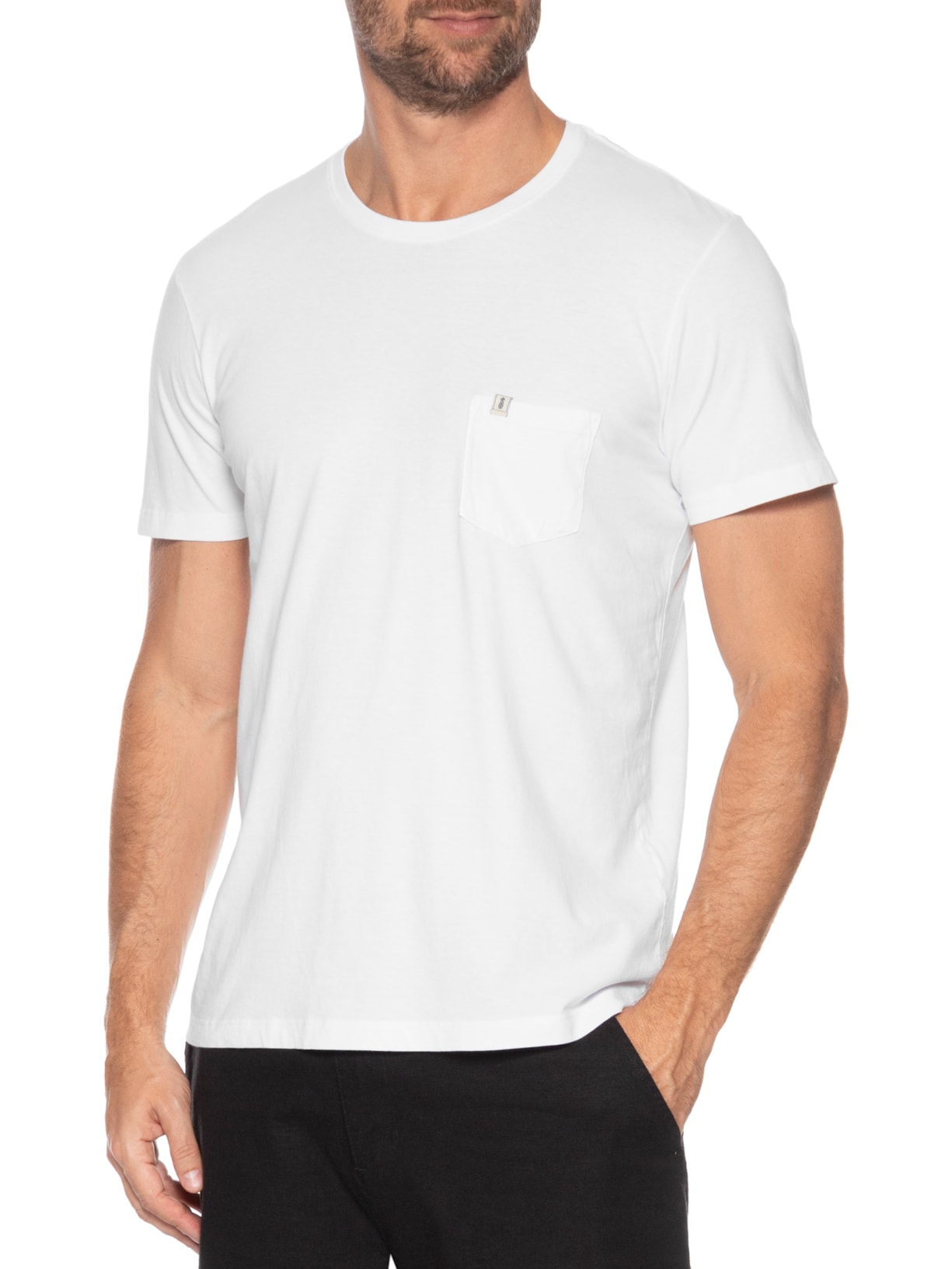 Camiseta Masculina Stoned Bolso Branco Pineapple