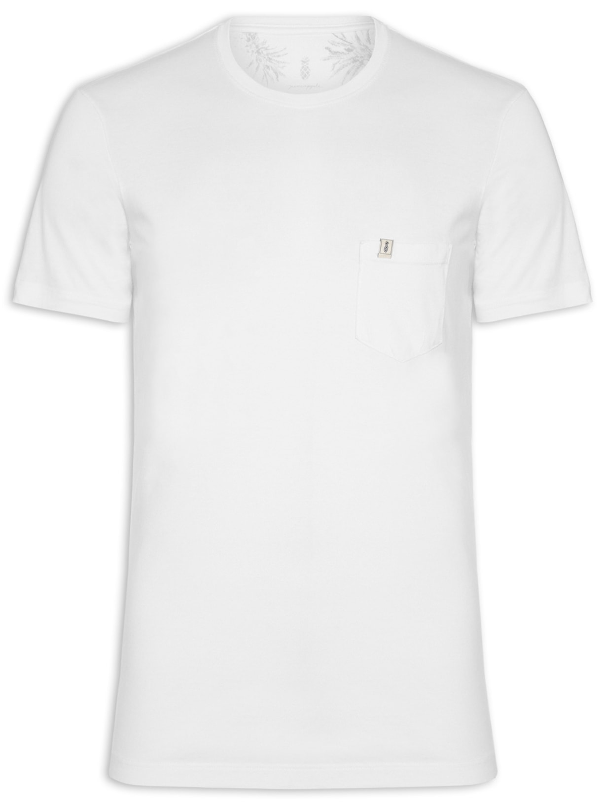 Camiseta Masculina Stoned Bolso Branco Pineapple