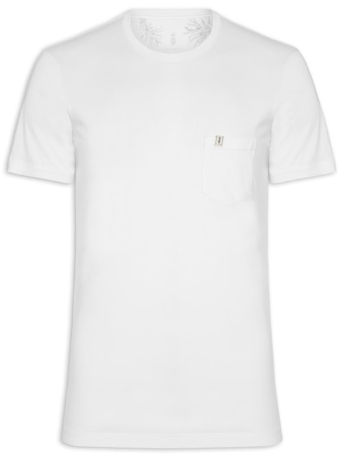 Camiseta Masculina Stoned Bolso - Branco