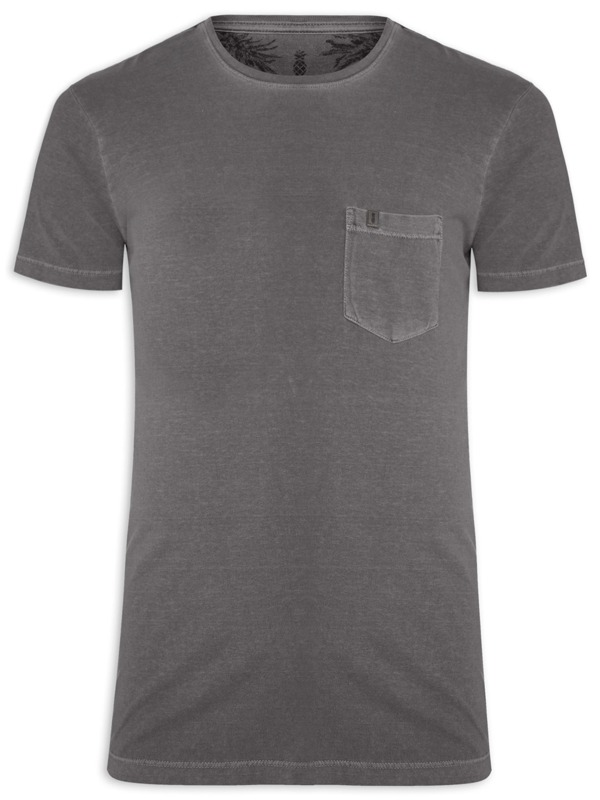Camiseta Masculina Stoned Bolso - Cinza