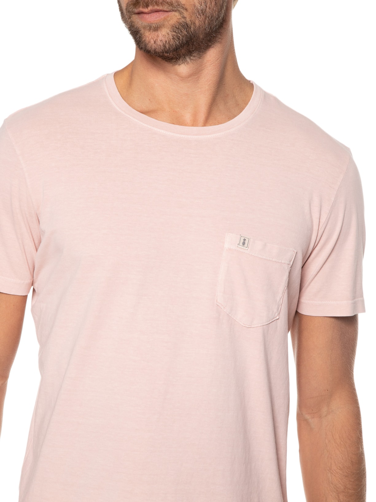 Camiseta Masculina Stoned Bolso Rosa Pineapple