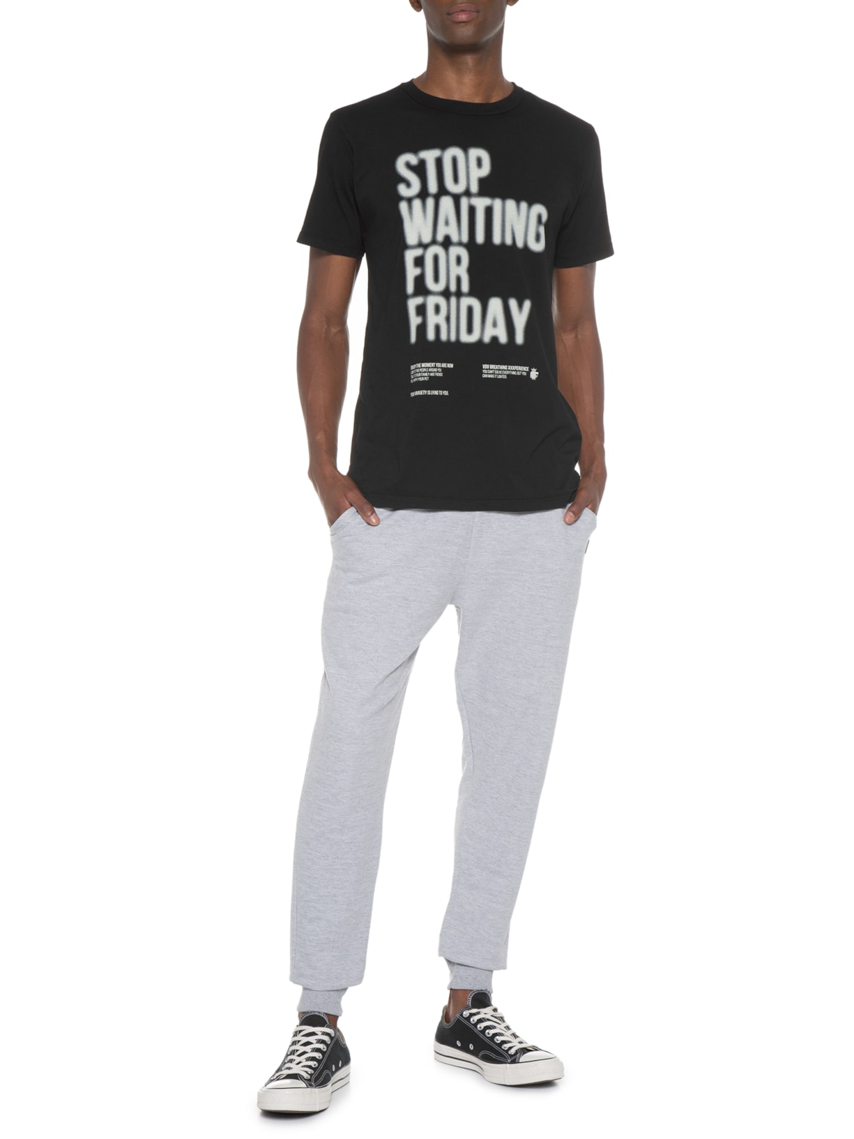 Camiseta Masculina Stop Waiting Preto Von Der Volke