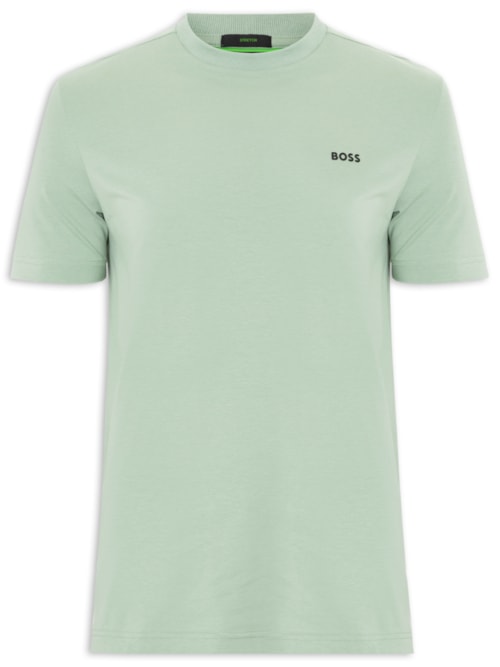 Camiseta Masculina Stretch Cotton Crew Neck Tee – Verde