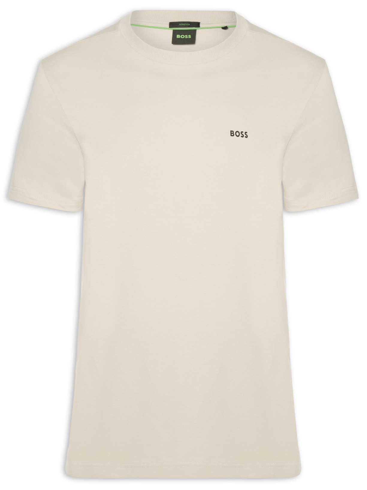 Camiseta Masculina Stretch Cotton Crew Neck Tee - Bege
