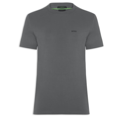 Camiseta Masculina Stretch Cotton Crew Neck Tee - Cinza