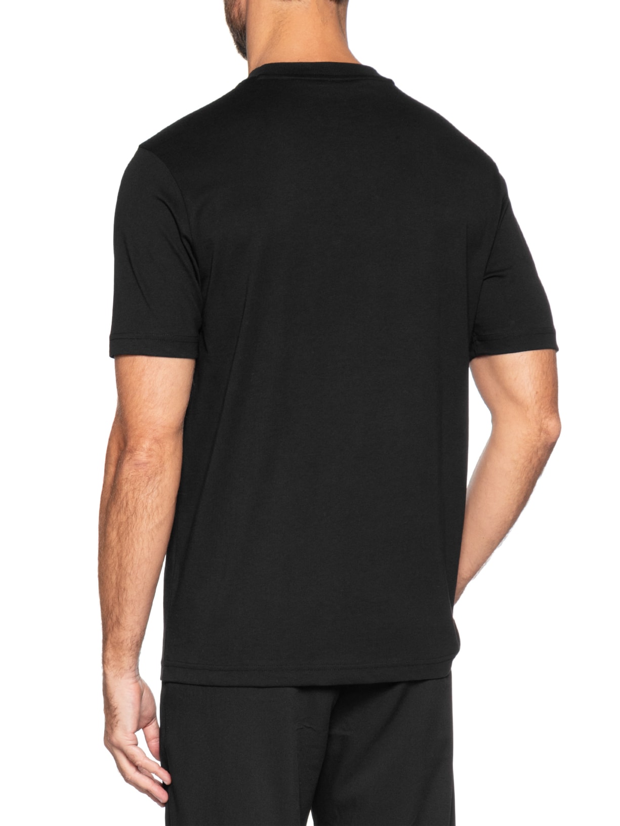 Camiseta Masculina Stretch Cotton Slim Fit Philix Goc Preto Boss