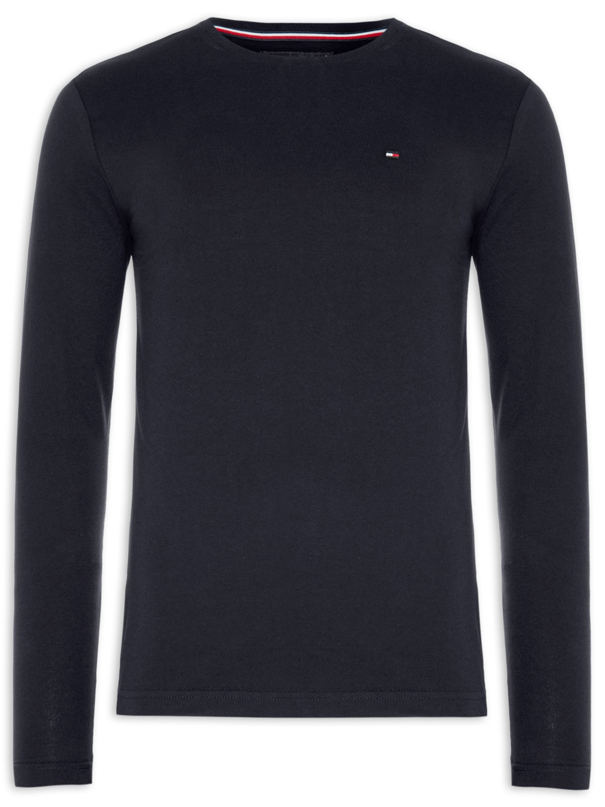 Camiseta Masculina Stretch Slim Fit Long Sleeve - Azul