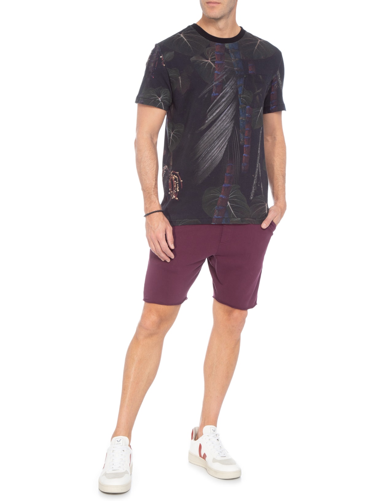 Camiseta Masculina Strong Pocket Cipó Preto Osklen