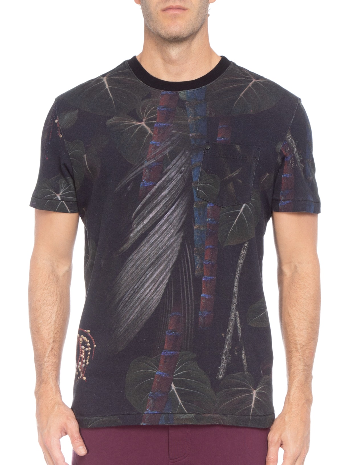 Camiseta Masculina Strong Pocket Cipó Preto Osklen