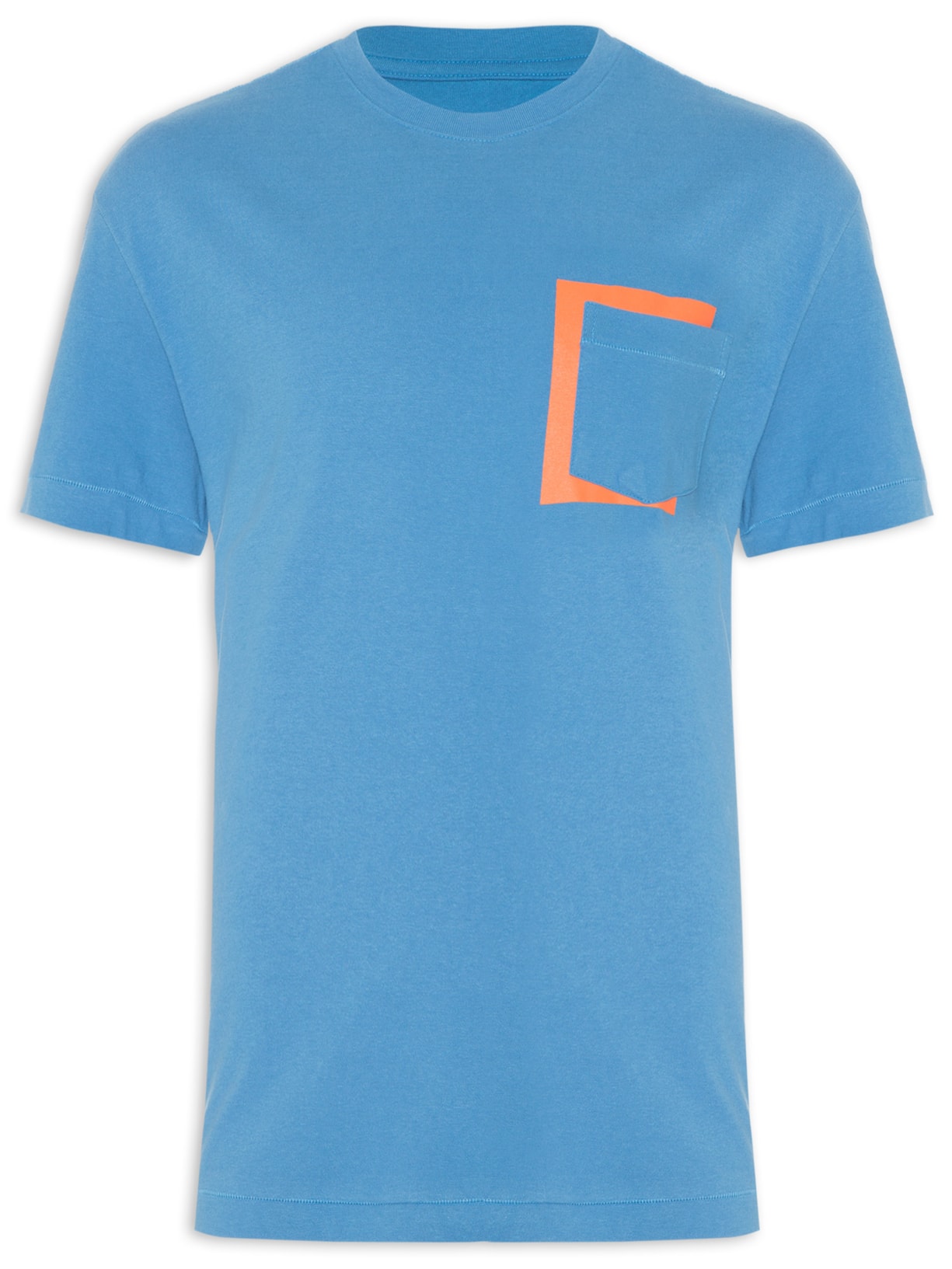 Camiseta Masculina Strong Pocket Color - Azul