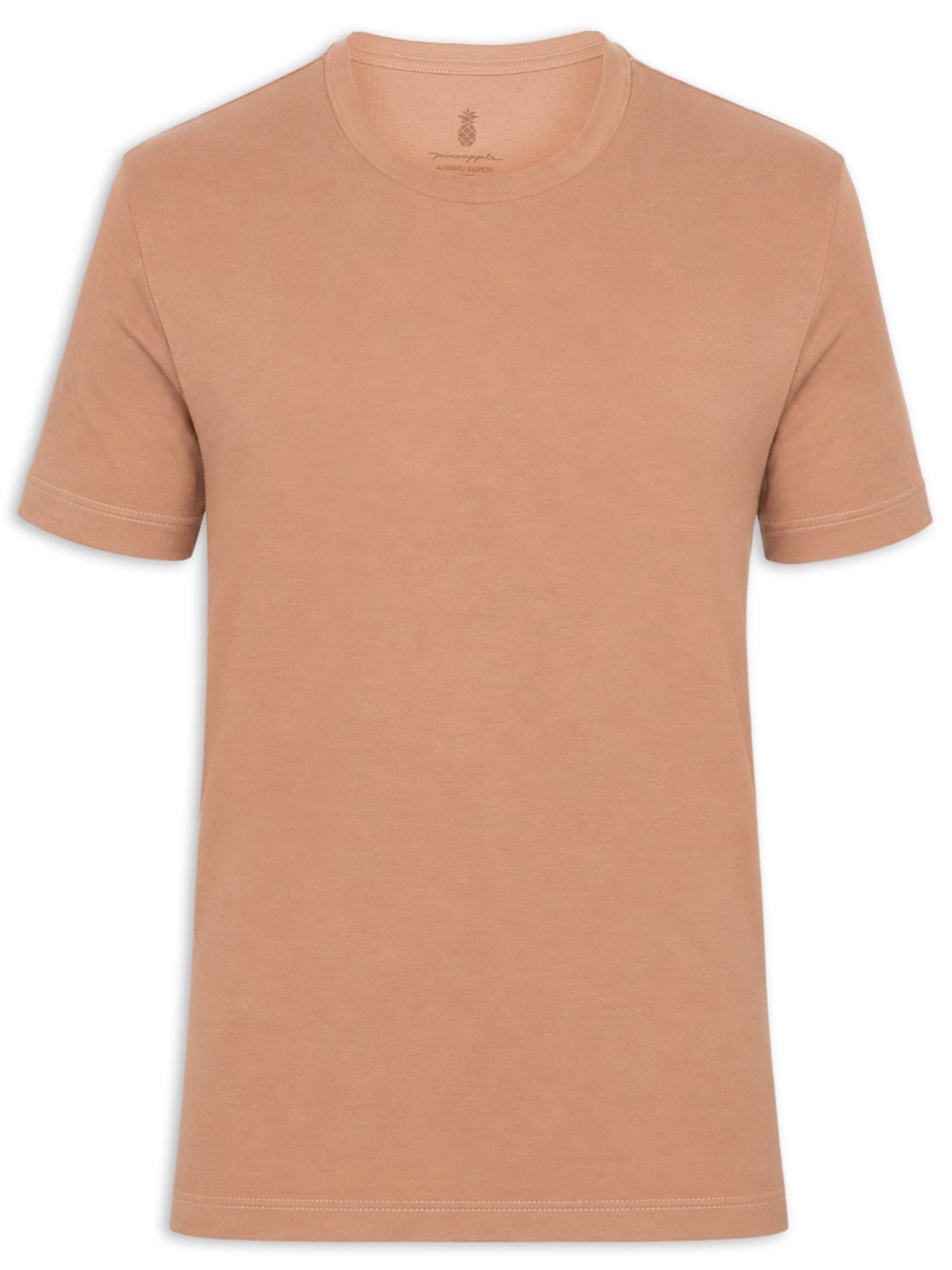 Camiseta Masculina Suedine Egípcio Marrom Pineapple
