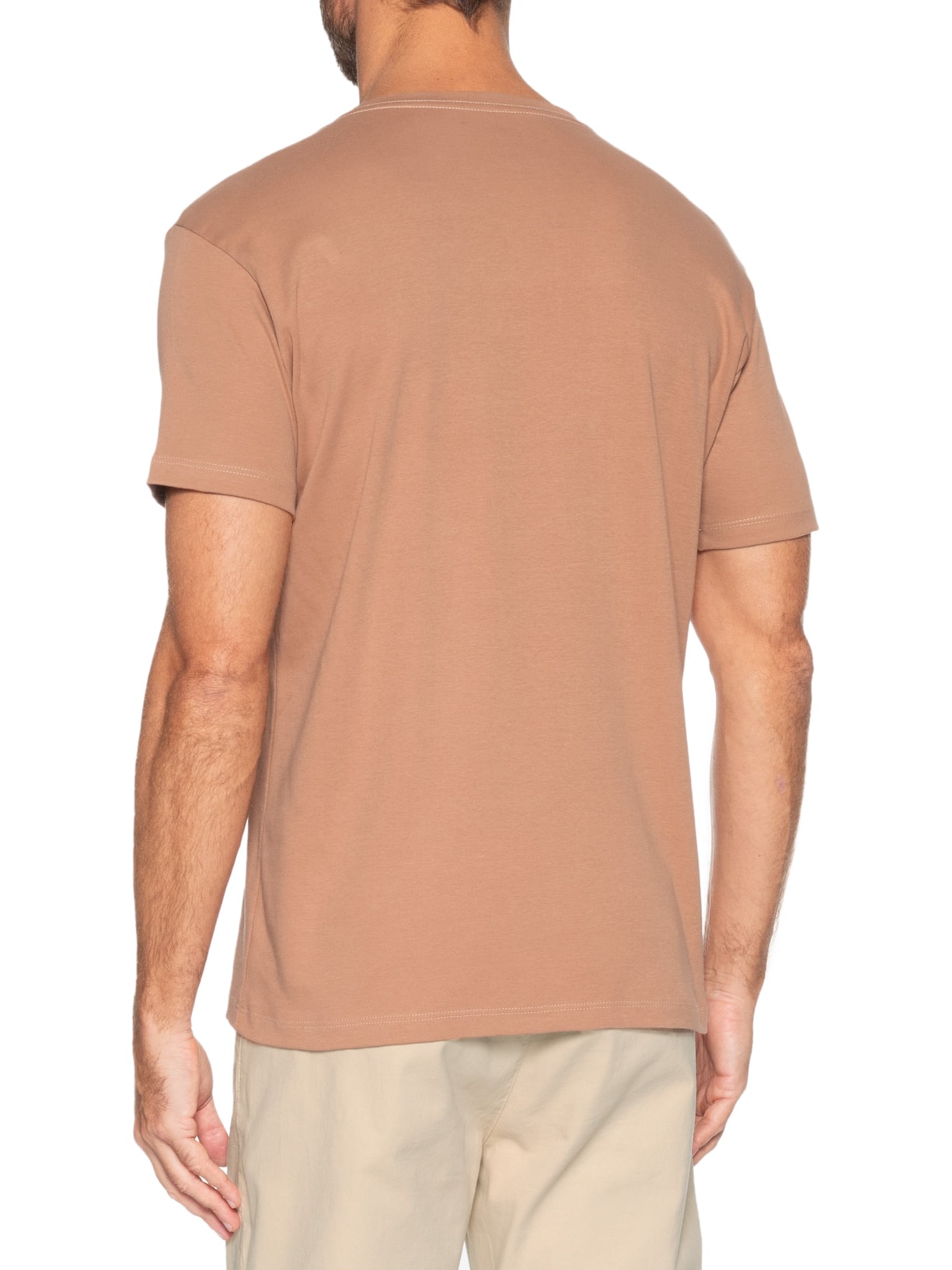 Camiseta Masculina Suedine Egípcio Marrom Pineapple