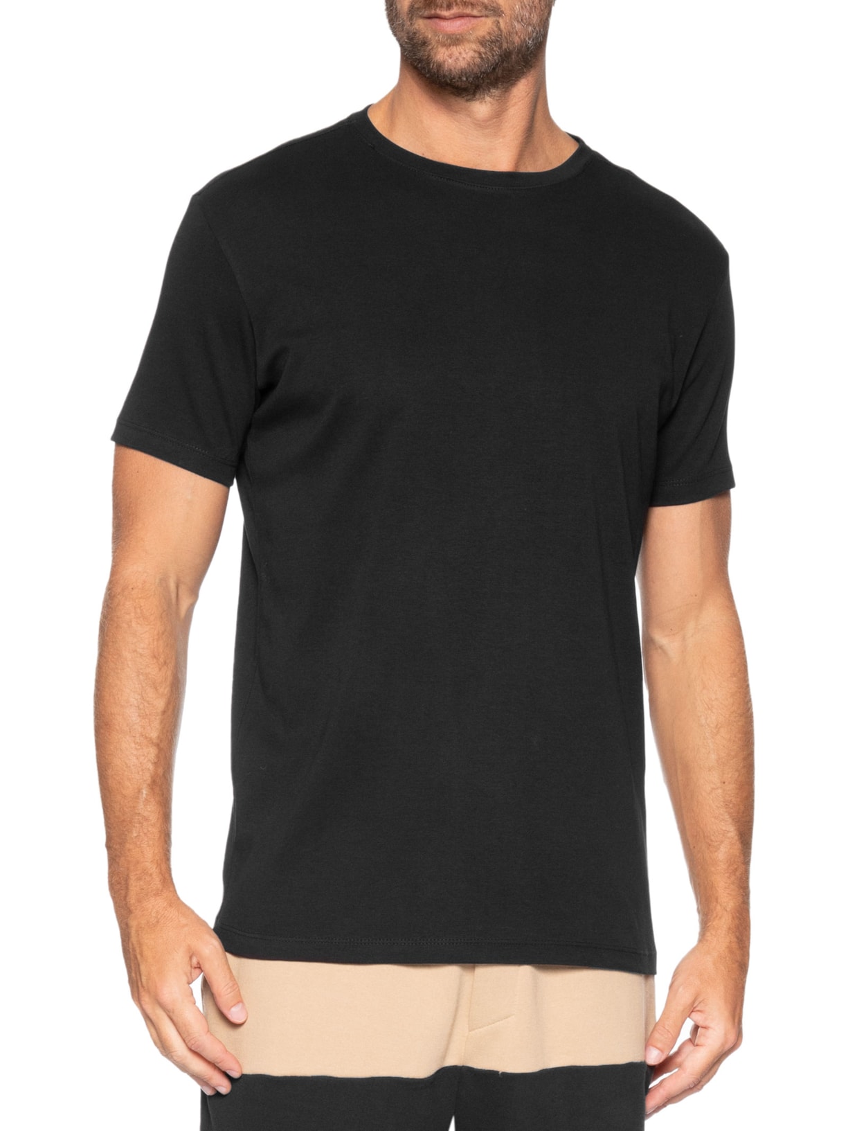 Camiseta Masculina Suedine Egípcio Preto Pineapple