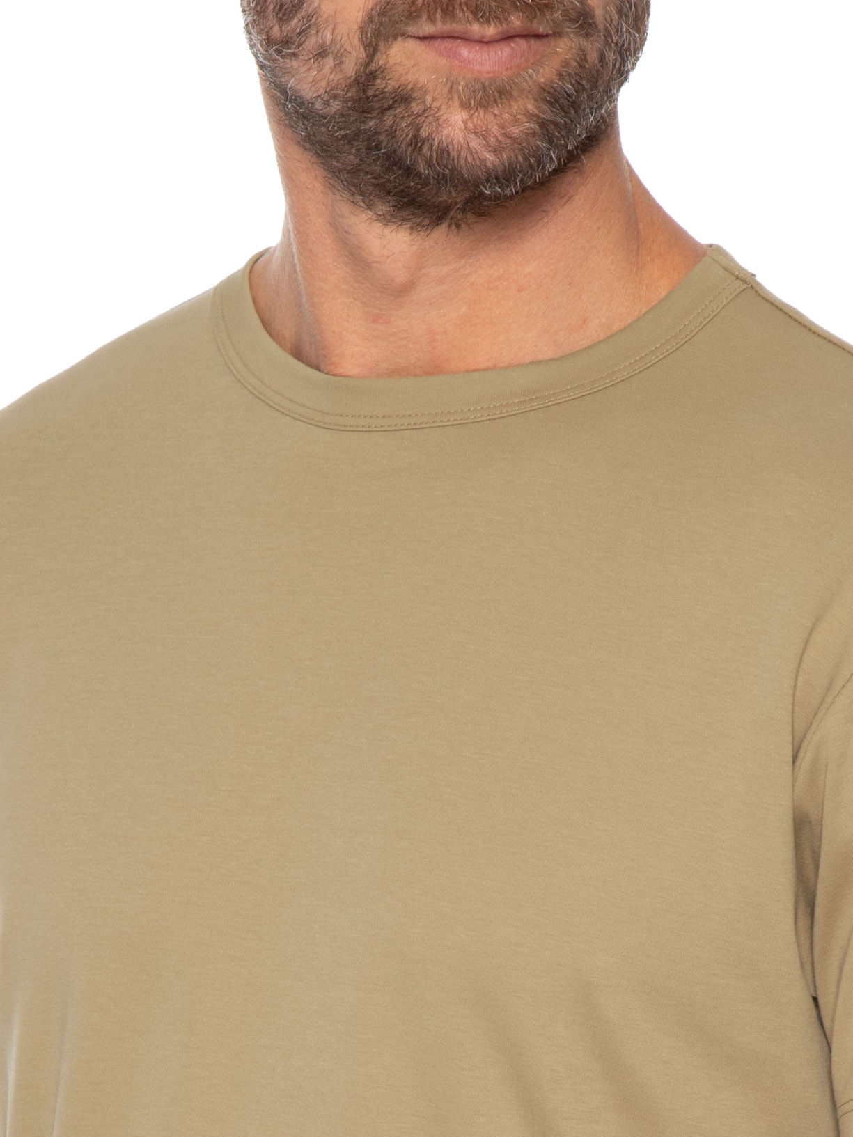 Camiseta Masculina Suedine Pima Classic Bege Foxton