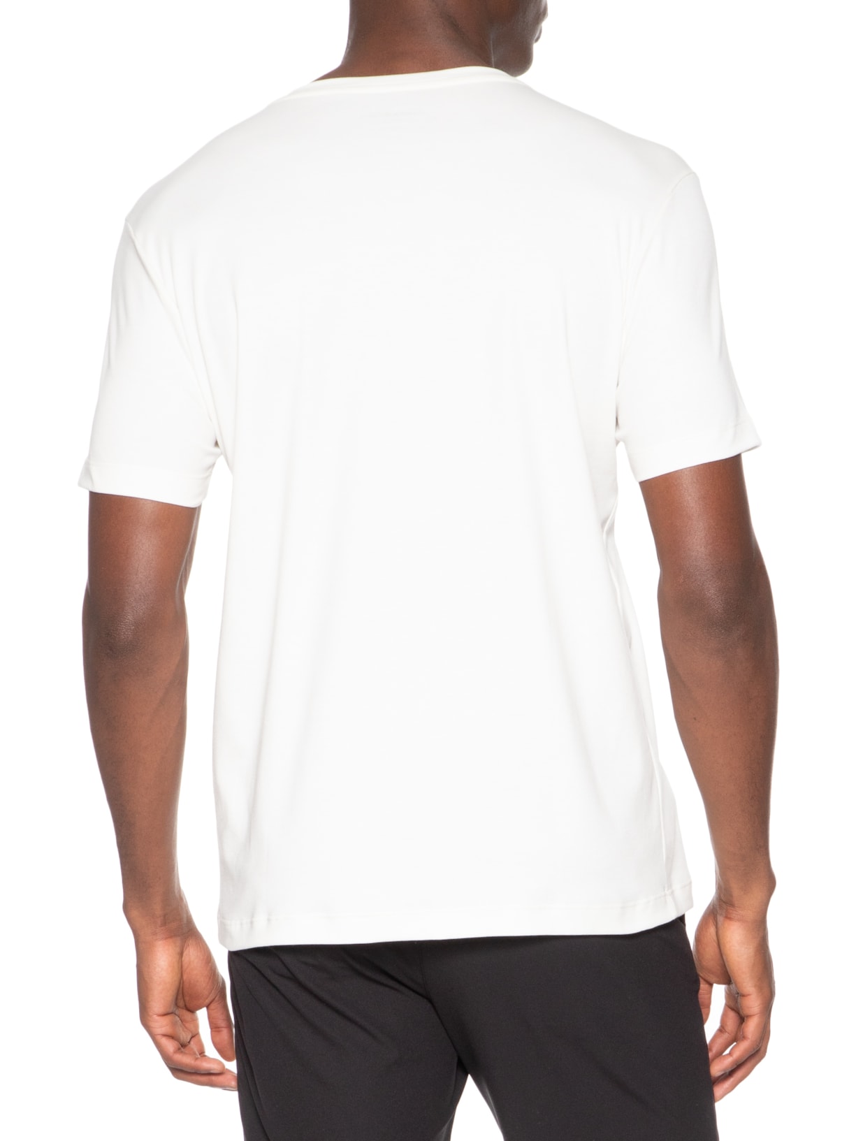 Camiseta Masculina Suedine Pima Gola Careca Manga Curta Branco Paramount Alfaiataria