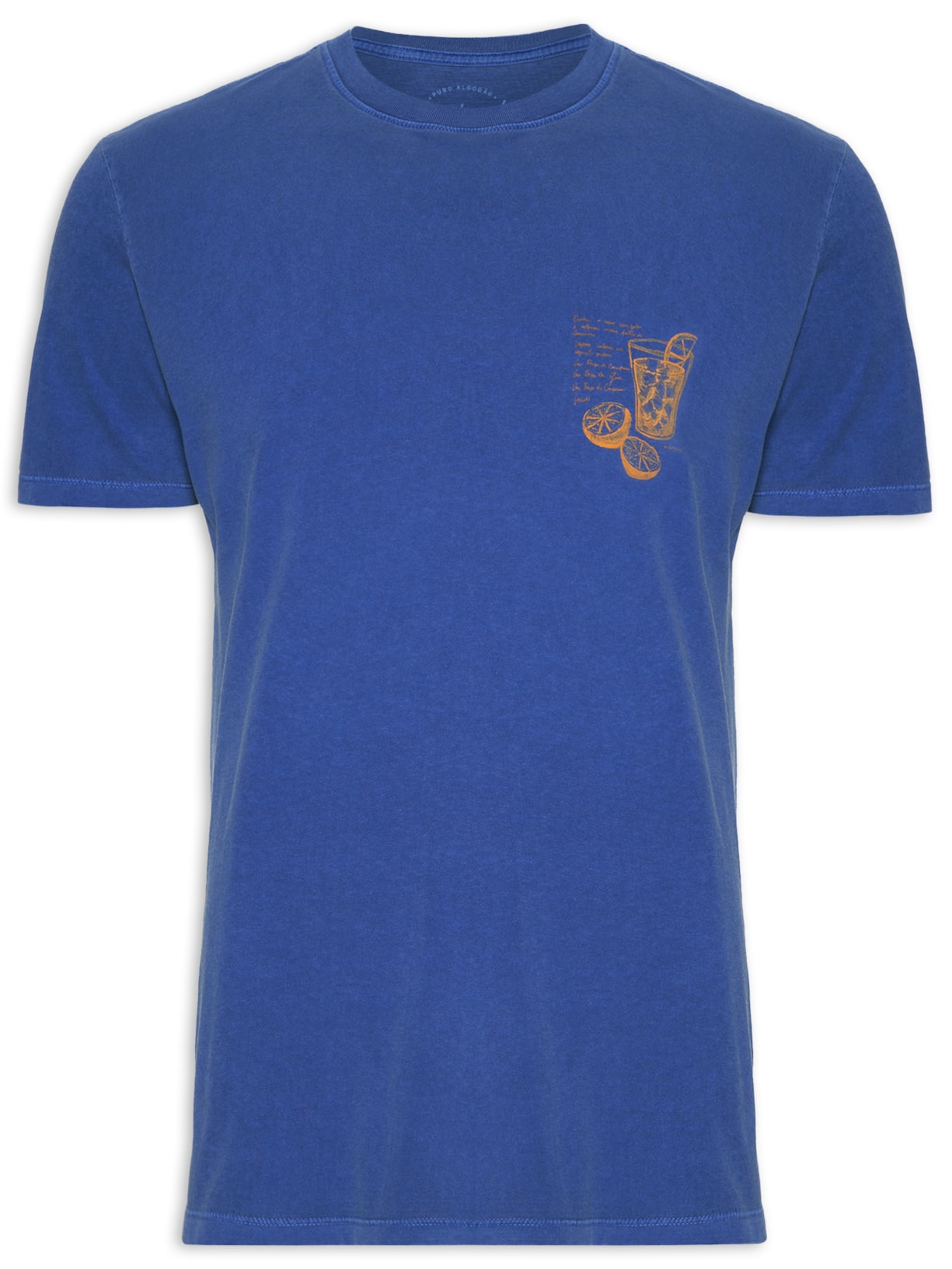 Camiseta Masculina Summer Drinks Azul Richards