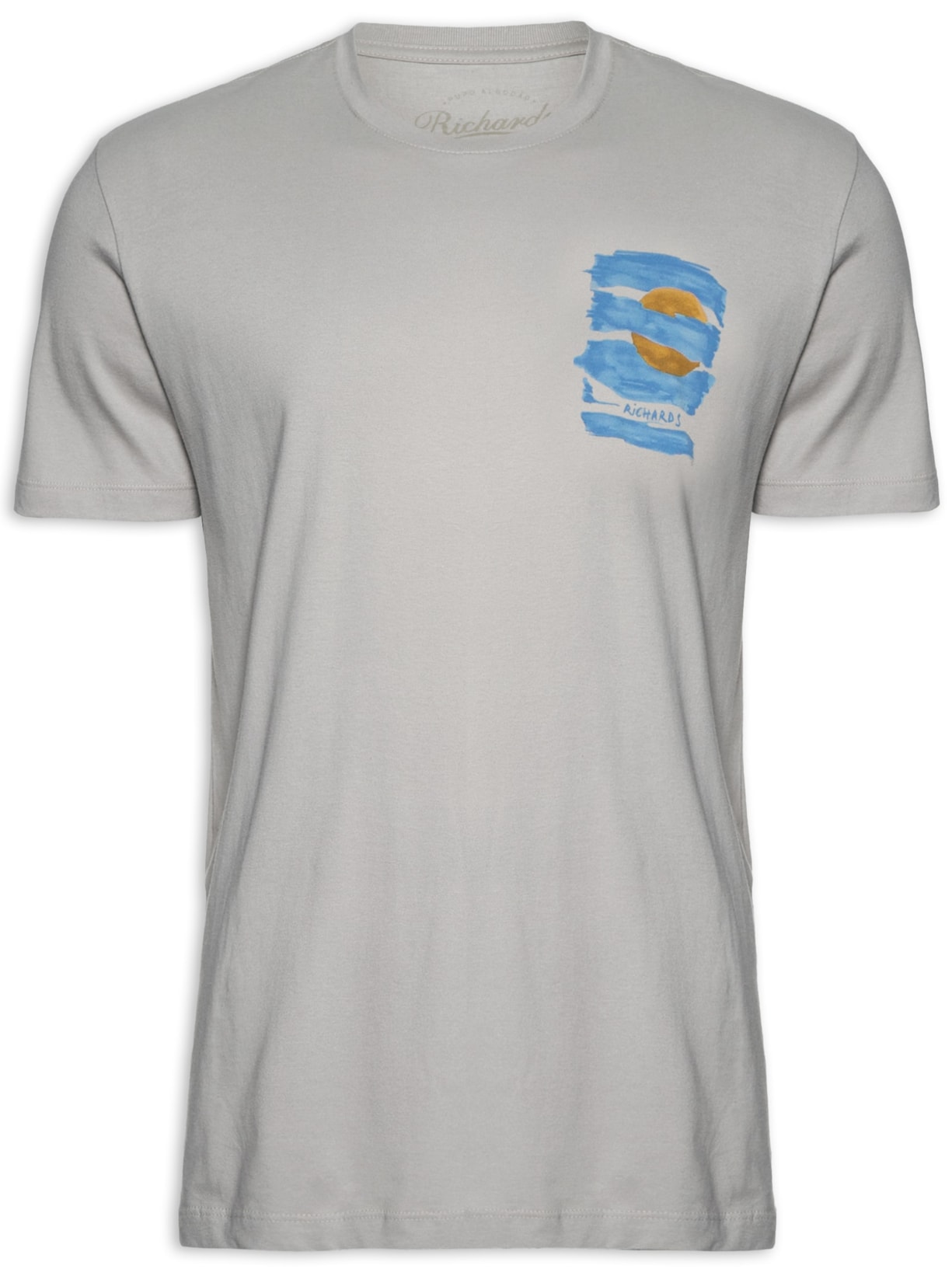 Camiseta Masculina Sun And Sea - Cinza