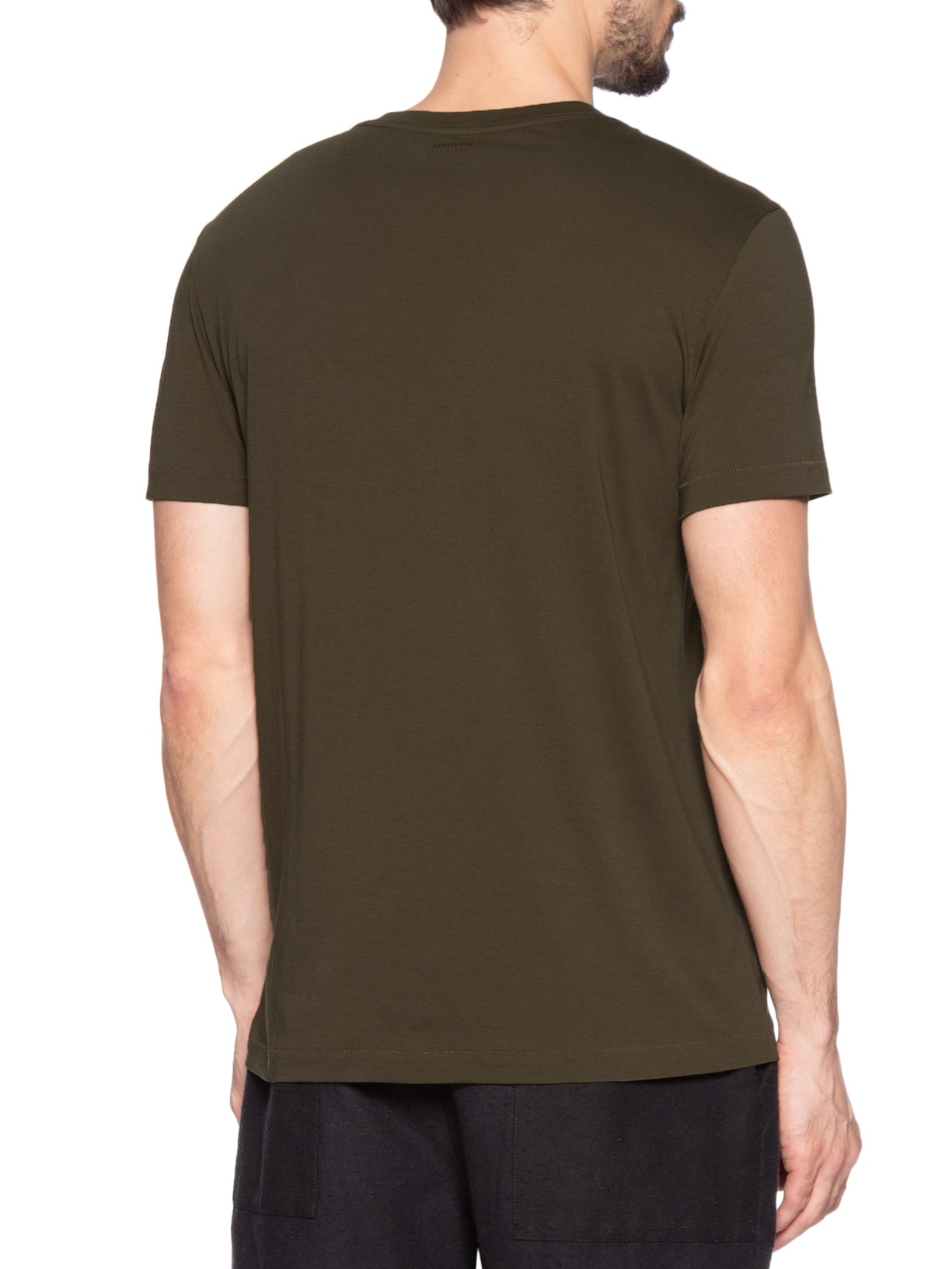 Camiseta Masculina Supersoft Color Manga Curta Marrom Osklen