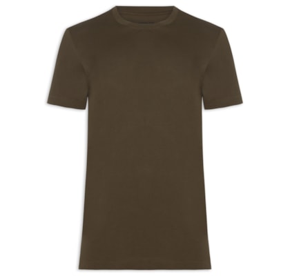 Camiseta Masculina Supersoft Color Manga Curta - Marrom