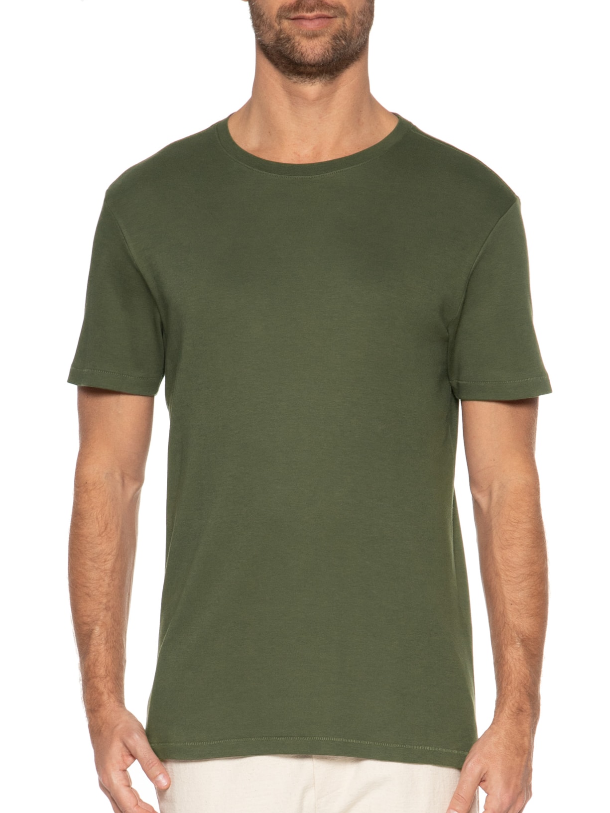Camiseta Masculina Supersoft Comfort Verde Osklen