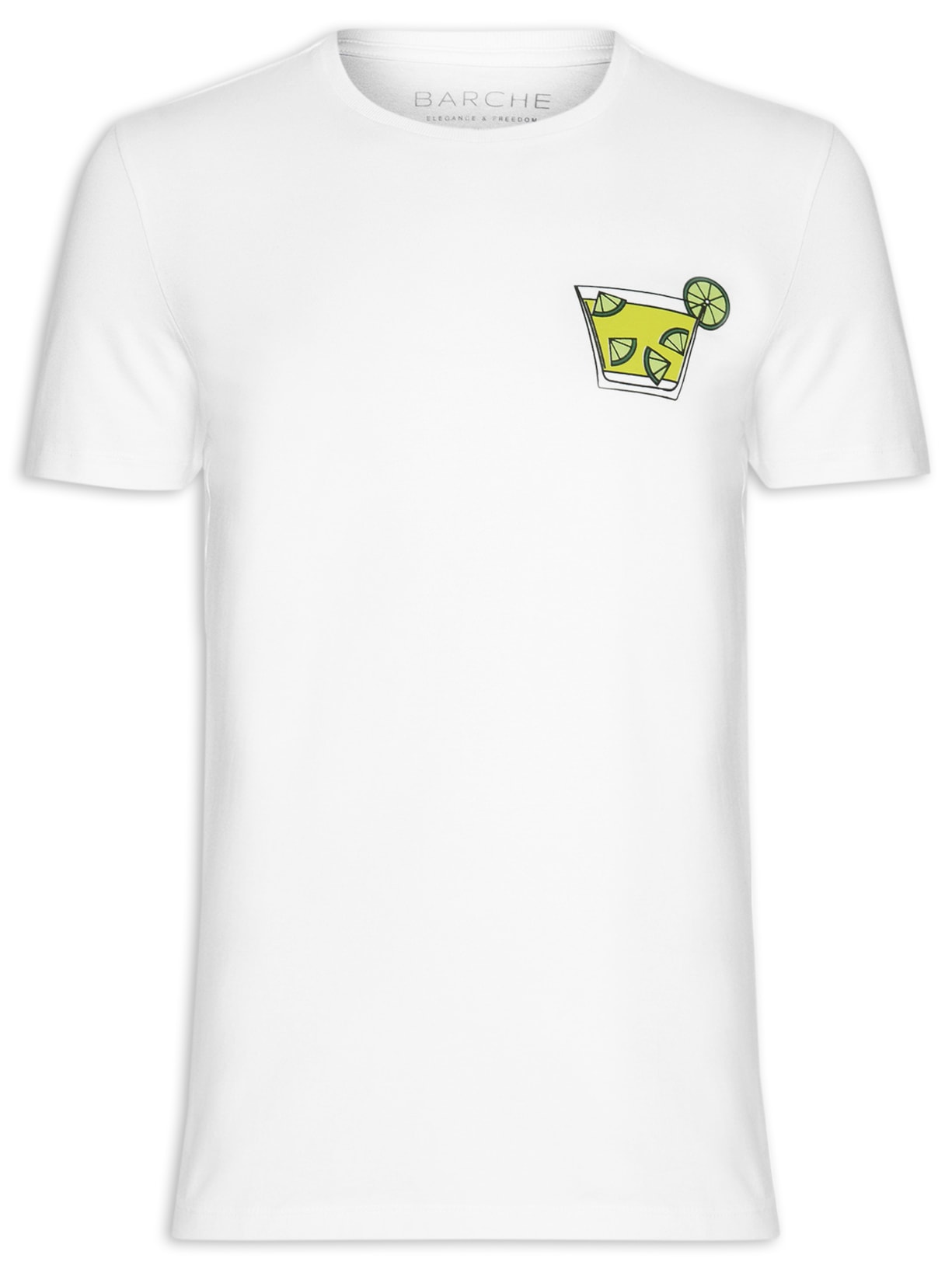 Camiseta Masculina Supersoft Estampado - Branco