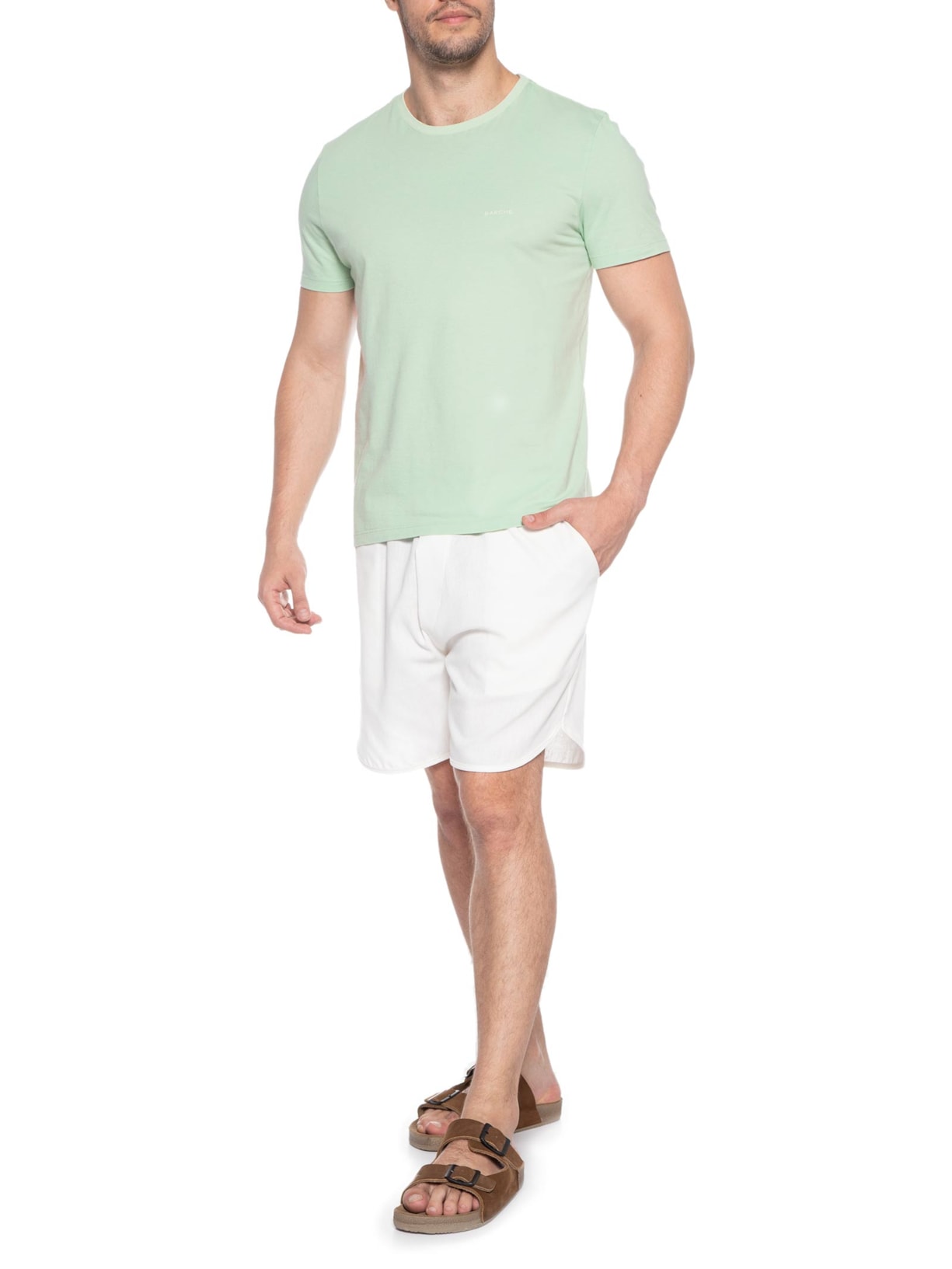 Camiseta Masculina Supersoft Lisa Verde Barche