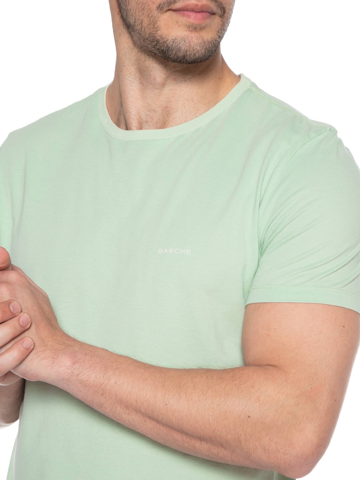 Camiseta Masculina Supersoft Lisa Verde Barche