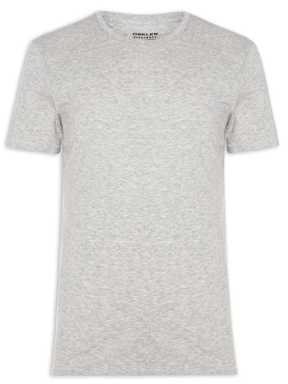 Camiseta Masculina Supersoft Manga Curta - Cinza