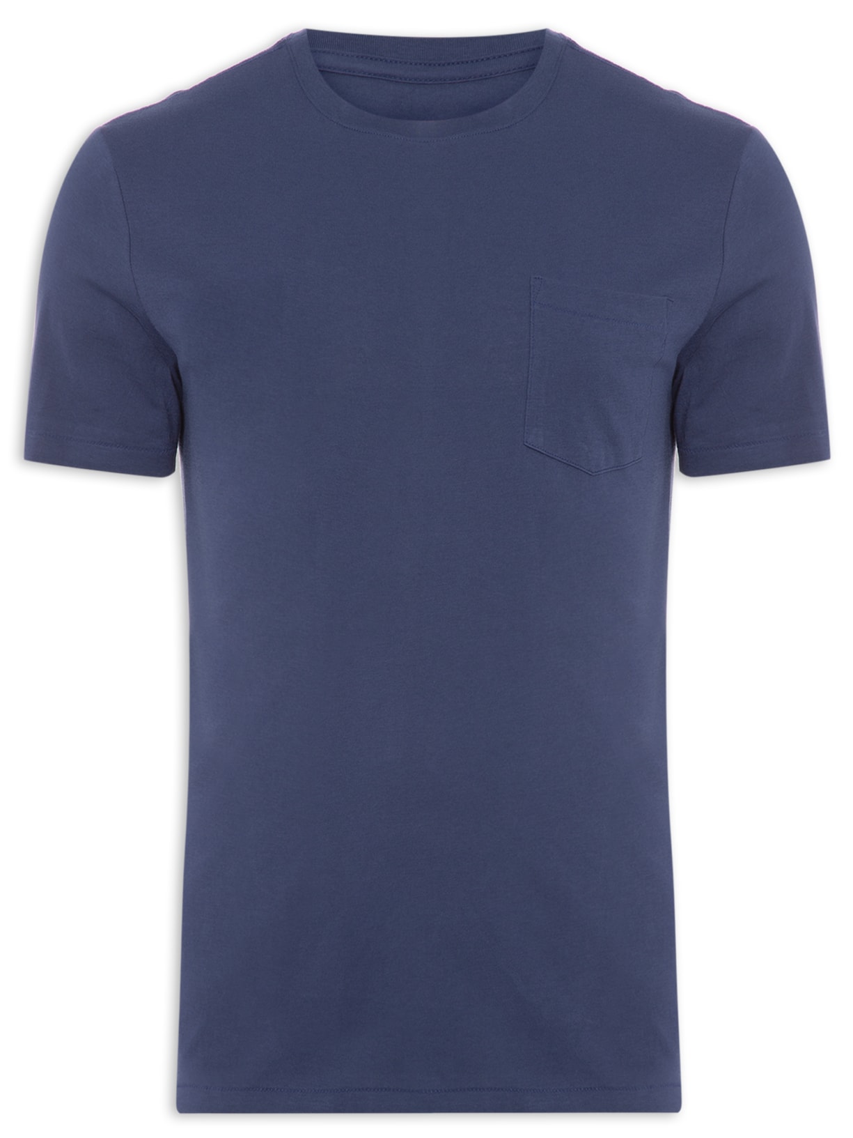 Camiseta Masculina Supersoft Pocket Azul Osklen
