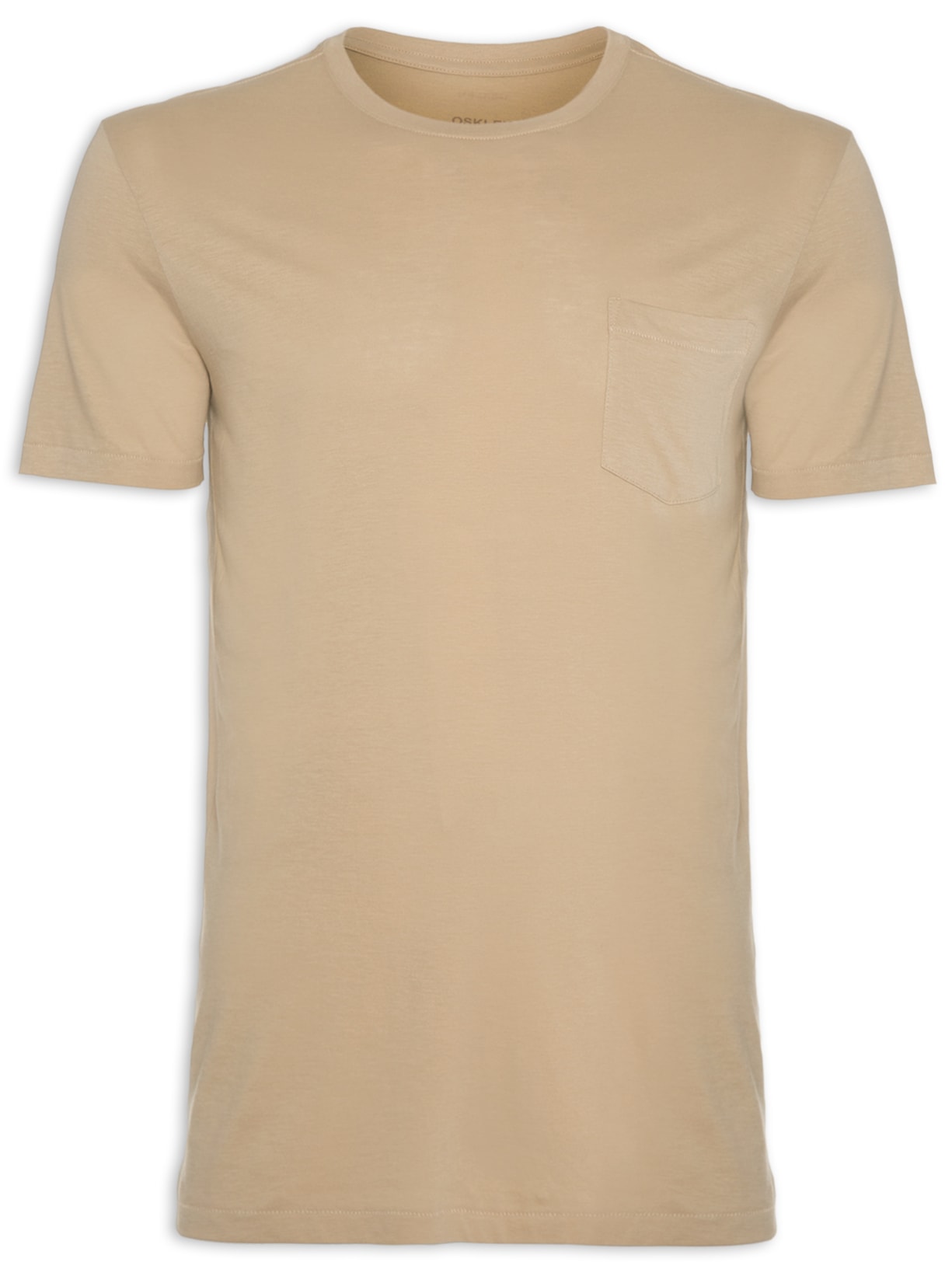 Camiseta Masculina Supersoft Pocket - Bege