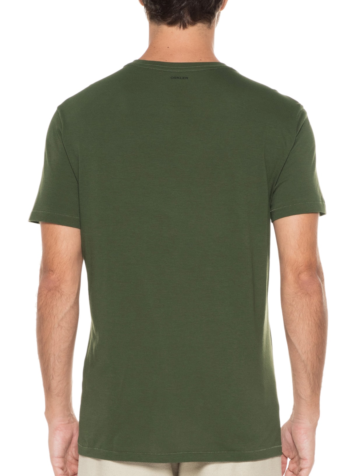 Camiseta Masculina Supersoft Pocket Verde Osklen