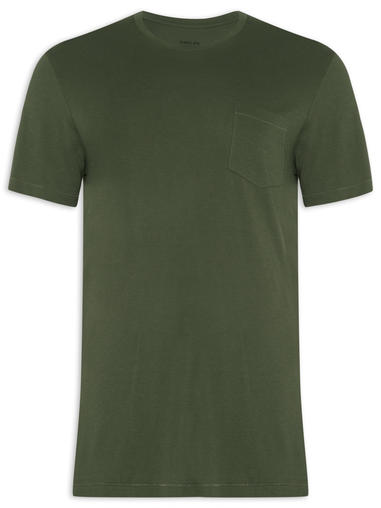 Camiseta Masculina Supersoft Pocket Verde Osklen