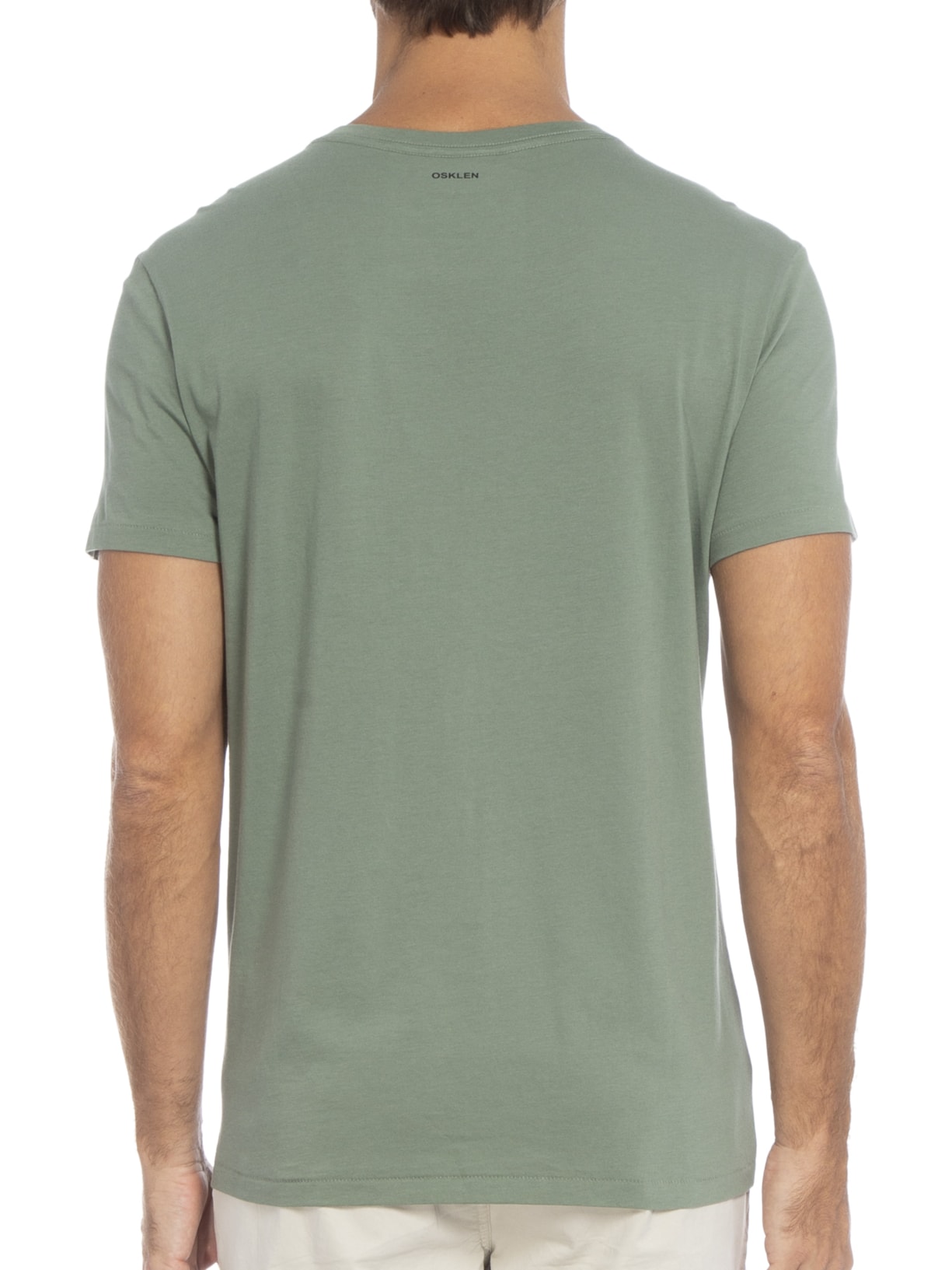 Camiseta Masculina Supersoft Pocket Verde Osklen