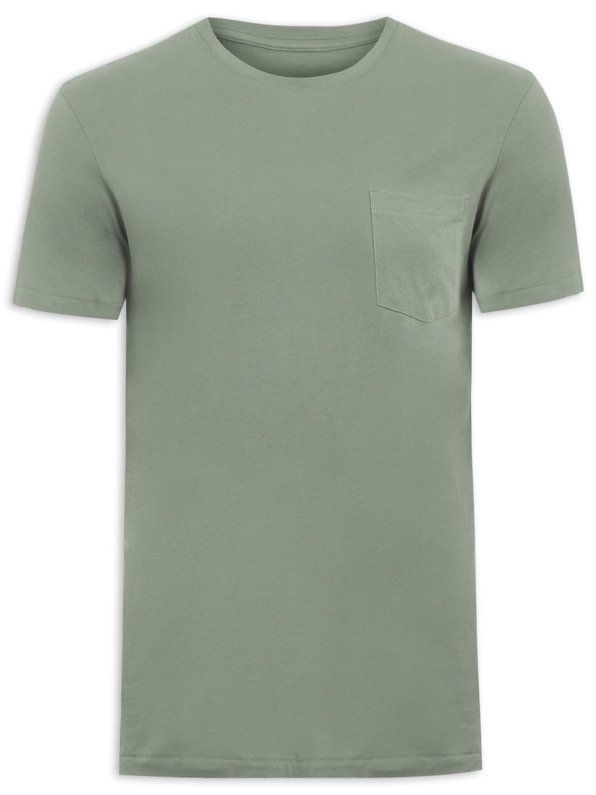Camiseta Masculina Supersoft Pocket Verde Osklen